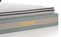 东宝床垫软床：双色拼接实木框架，满足你的视觉体验
