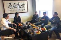 下沙街道党工委书记沈建立调研百e国际数字健康产业园