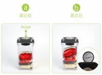 pump fresh真空保鲜盒高度密封，轻松一按延长新鲜