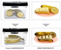 pump fresh真空保鲜盒高度密封，轻松一按延长新鲜
