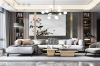 瓷石美水刀大板背景墙，追求家居极致中的艺术时尚！