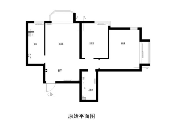 美林湾90平混搭风格效果图设计案例赏析