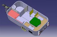 房车家具原来还能布置 看了都不想住家里了