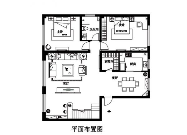 高碑店小区157平简欧风格完美家装效果图