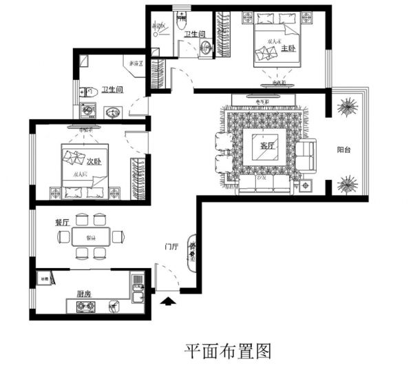 星河城四期120平混搭风格案例赏析