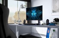三星玄龙骑士G7显示器正在连接：240Hz+1000R超给力