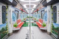 信联天地青岛地铁2号线网红车厢，引市民纷纷点赞！