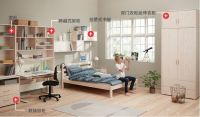芙莱莎儿童家具储物柜套餐 儿童房井然有序的秘诀
