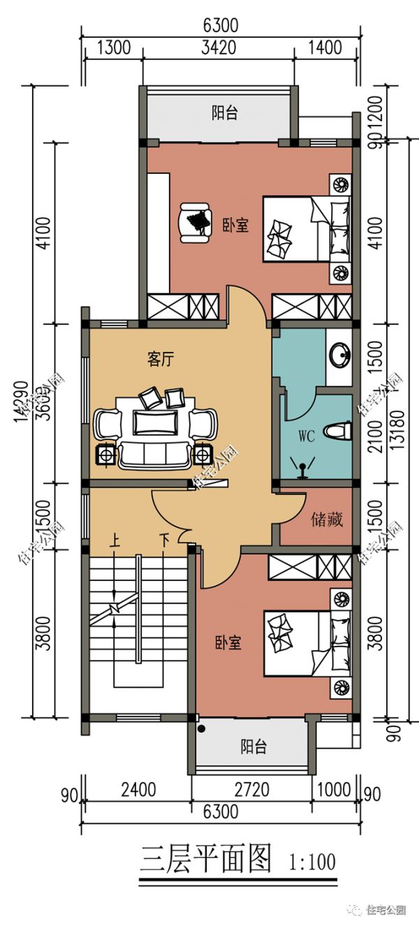 临街建栋6×13米的农村房，既能开店还能出租！