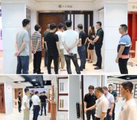 大湾区招采协会领导一行莅临樱花智能锁总部参观指导