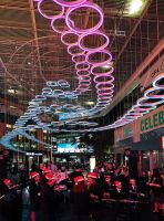 「光之跃动」灯光互动装置香港尖沙咀K11购物艺术馆