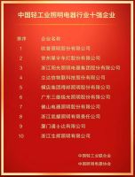 喜报 | 佛山照明荣登2019轻工业二百强企业榜单