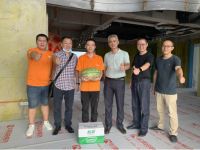 华浔品味装饰集团董事长率队突击检查在建工地，并慰问一线家人、送清凉