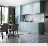 黛蓝系列：一字型布局，让厨房看起来井井有条