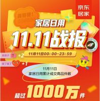 京东11.11家居日用品类强势爆发 11月11日商品累计成交件数超1000万