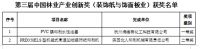 第三届中国林业产业创新奖（装饰纸与饰面板业）举行颁奖典礼