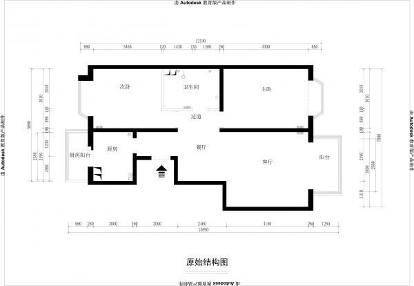 宏鑫家园90平米俩居室现代风格案例