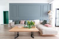 M+宝藏设计师｜巧用浪漫莫兰迪色！酷飒美女设计师为年轻恋人打造95.8㎡爱的小窝