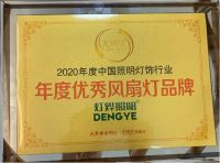 2020中国照明灯饰行业“光明奖”灯烨照明荣获两个奖