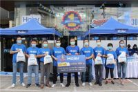 海尔缅甸积极承担社会责任:爱心捐赠仰光500个困难家庭