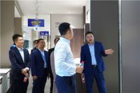 西安大明宫实业集团任总一行莅临·佛山意美家安华卫浴参观指导