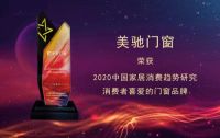 美驰门窗入选2020中国家居消费趋势研究门窗行业典型样本企业