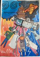 “人类的博爱与互助精神”第六届绘意杯儿童绘画大赛复评结束