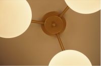 白玉磨砂，无二造型，宜美雪人系列吸顶吊灯上市