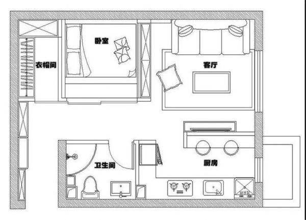 65平的简约小户型公寓，单身女白领的惬意小