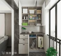 维意定制中型阳台收纳定做升级，1㎡更当3㎡用！