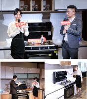 星推官何泓姗助阵奥田直播间，奥田蒸烤一体集成灶领跑3月市场