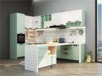 拒绝油腻，领尚橱柜花涧拾雨打造“文艺风” 小清新厨房