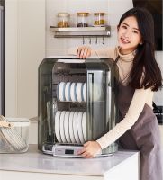 韩加消毒柜“消毒+烘干+收纳”一体，厨房餐具除菌全靠它