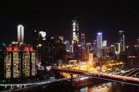 惊艳！超壮观！北斗星集成灶“大师级 真蒸烤”点亮重庆地标WFC