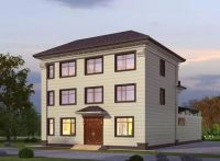 7字型农村自建房设计 户型方正新中式风耐看大气 造价实惠