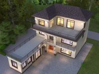 7字型农村自建房设计 户型方正新中式风耐看大气 造价实惠