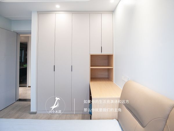 103㎡三居室一门到顶的衣柜设计,简约又温馨