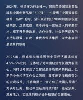 恒洁集团2025年新年贺词：激流奋进，共创美好