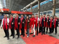 新强盛生产基地窑炉点火仪式圆满成功