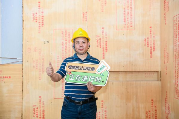 中国消防协会防火材料分会冯军：“质量安全万里行”兔宝宝难燃板公证检测，多方联合抽检筑牢建筑防火防线
