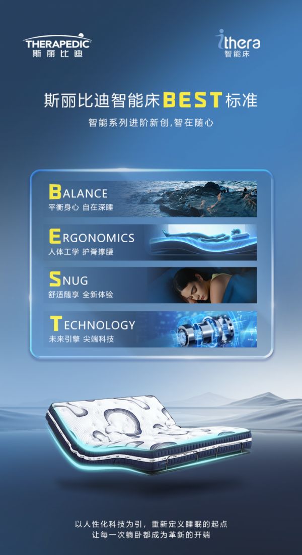斯丽比迪iThera智能床：以BEST标准革新睡眠体验