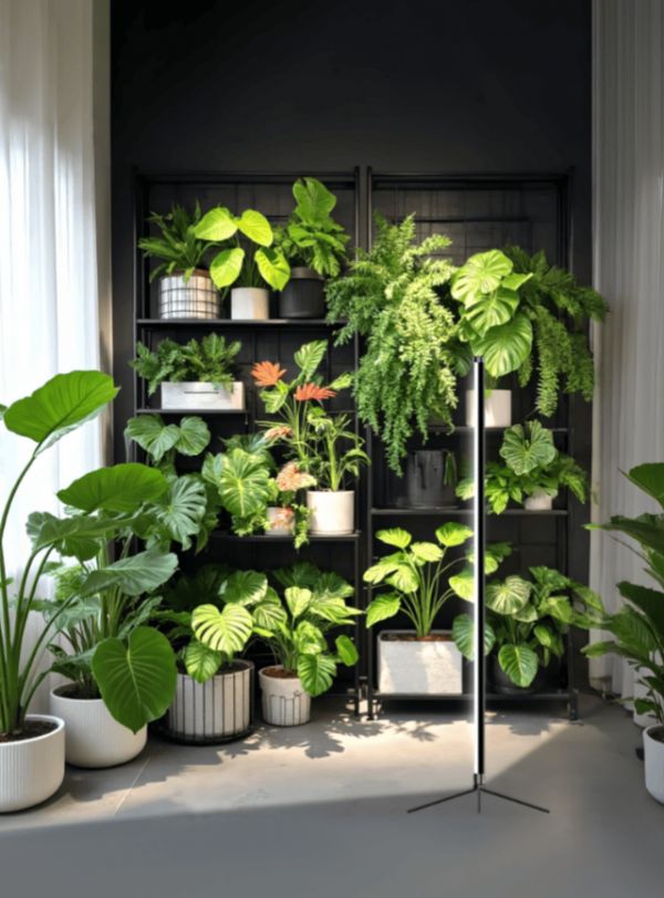 秋冬绿植 “缺光摆烂”？立式灯管植物灯破解养护难题