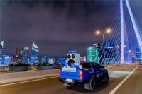 在越南街头，遇到海尔三筒洗衣机