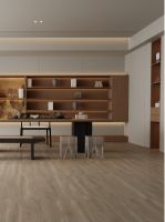 被朋友夸爆的新中式茶室，秘密居然是木纹砖！