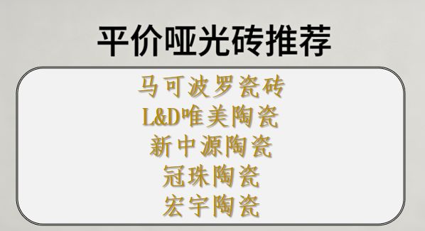 平价哑光砖推荐,预算有限也能装出高级感!Top5最推荐买的瓷砖品牌