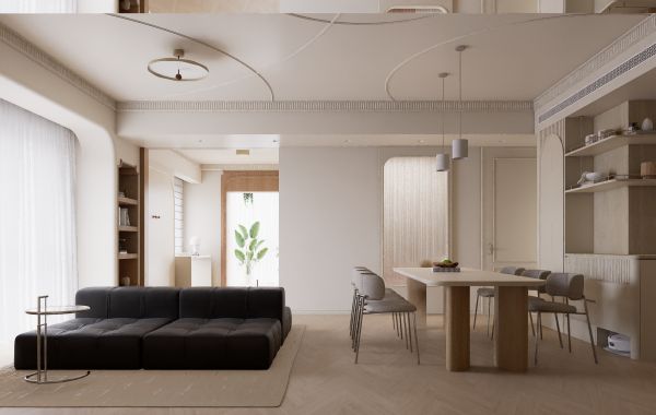 融汇自然时尚,雕琢艺术生活——程和安笔下的现代意式公寓美学