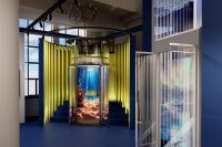 主标：新品首发 |亨世达圆形螺杆电梯，重磅亮相“设计上海”