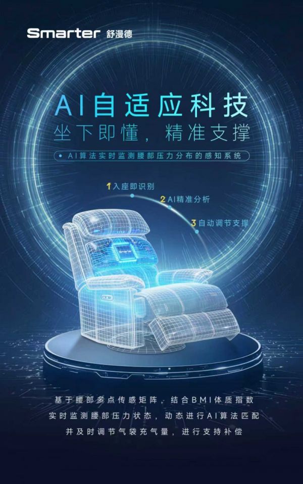 全球首创！舒漫德AI自适应科技即将首发  4月9日发布会打破智能沙发噱头困局
