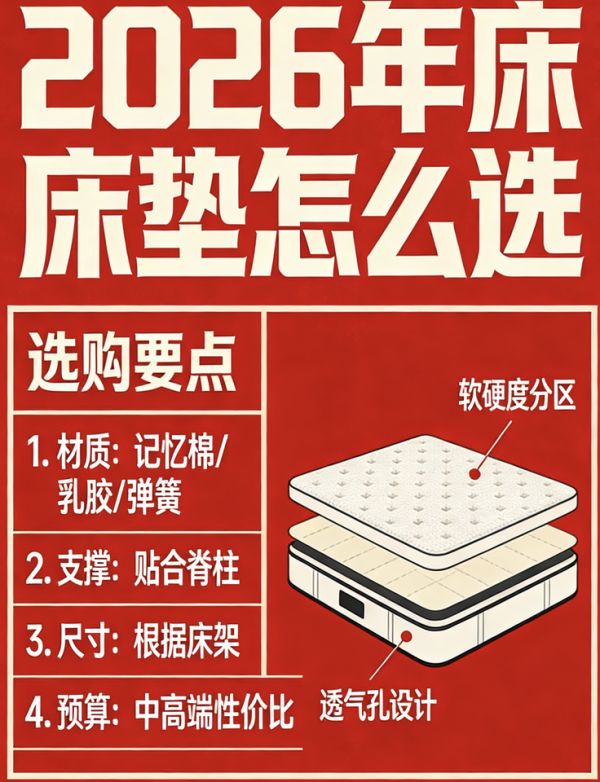 2026年最新全国床垫十大名牌排行榜对比分析!