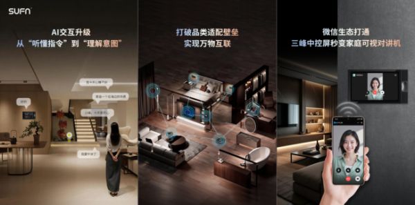 为什么要选三峰全屋智能家居？SUFN三峰全屋智能家居携手腾讯云，从“照亮”到“照护”，让家主动懂你